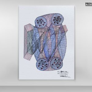 Trianglerism Art (Multiversalism-the C of Higher Essence®) Canvas By Prince Israel Zaar Wall Decor for  living room, Office, Home, Bedroom