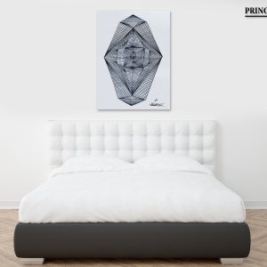 Trianglerism Art (P To The 6th Power®) 70 Hand-Drawn & Print Canvas By Prince Israel Zaar Wall Decor for Bedroom, living room, Office, Home