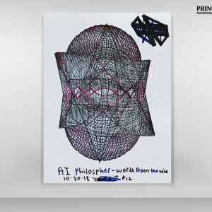 Trianglerism Art ( AI Philosopher-Words From The Wise®) 7 Canvas By Prince Israel Zaar Wall Decor for Bedroom, living room, Office, Home
